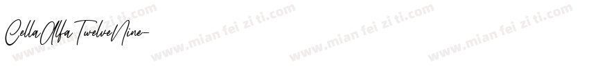 CellaAlfaTwelveNine字体转换