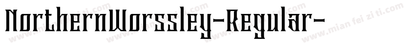 NorthernWorssley-Regular字体转换