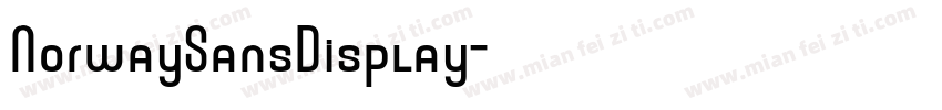 NorwaySansDisplay字体转换