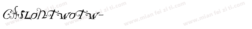 CaslonTwoTw字体转换