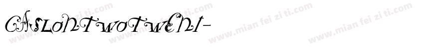 CaslonTwoTwent字体转换