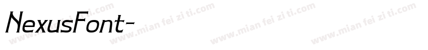 NexusFont字体转换