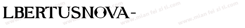 lbertusNova字体转换