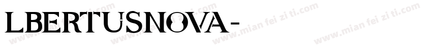 lbertusNova字体转换