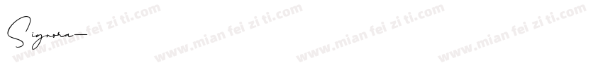Signora字体转换