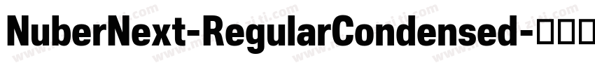 NuberNext-RegularCondensed字体转换