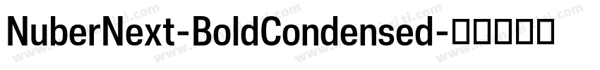 NuberNext-BoldCondensed字体转换