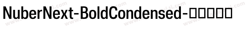 NuberNext-BoldCondensed字体转换