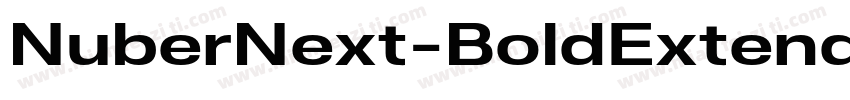 NuberNext-BoldExtend字体转换