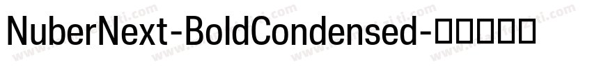 NuberNext-BoldCondensed字体转换