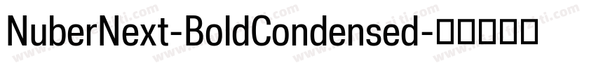 NuberNext-BoldCondensed字体转换