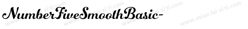 NumberFiveSmoothBasic字体转换