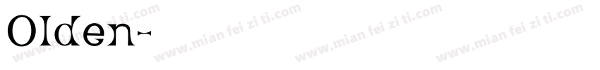 Olden字体转换