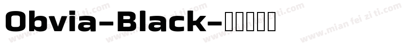 Obvia-Black字体转换