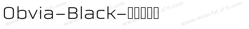 Obvia-Black字体转换