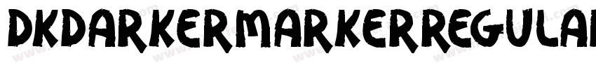 DkDarkerMarkerRegular-G4AA字体转换