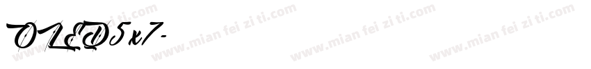OLED5x7字体转换