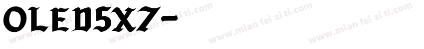 OLED5x7字体转换
