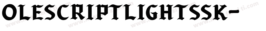 OleScriptLightSSK字体转换