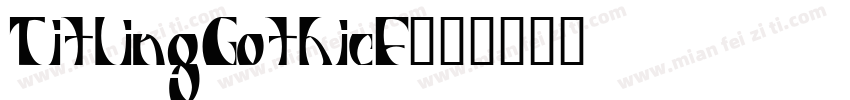 TitlingGothicF字体转换
