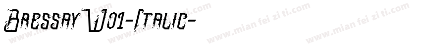 BressayW01-Italic字体转换