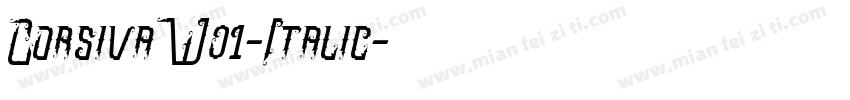 CorsivaW01-Italic字体转换