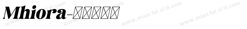 Mhiora字体转换