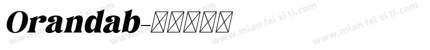 Orandab字体转换