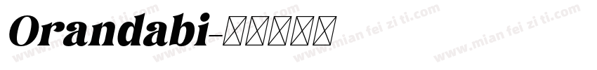 Orandabi字体转换