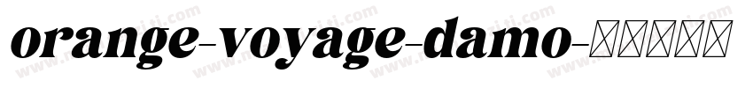 orange-voyage-damo字体转换