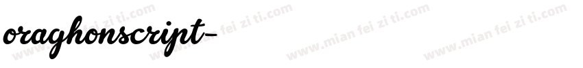 oraghonscript字体转换