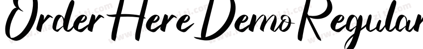 OrderHereDemoRegular字体转换