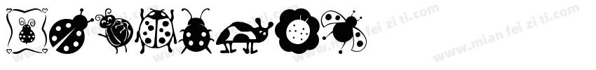 ladybugs字体转换