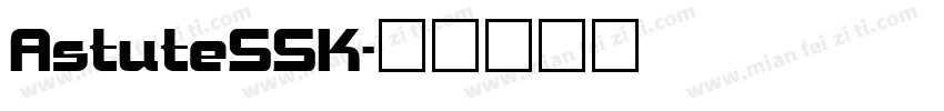 AstuteSSK字体转换