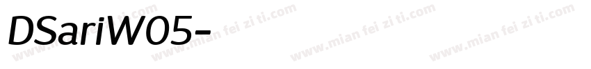 DSariW05字体转换