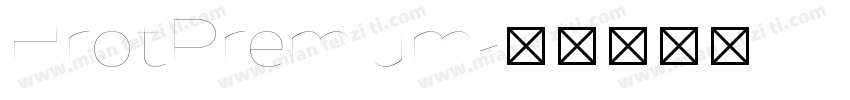 HrotPremium字体转换
