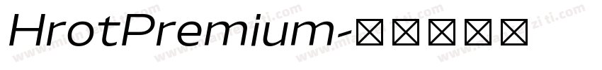 HrotPremium字体转换