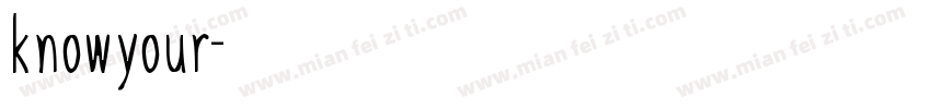 knowyour字体转换