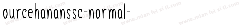 ourcehananssc-normal字体转换