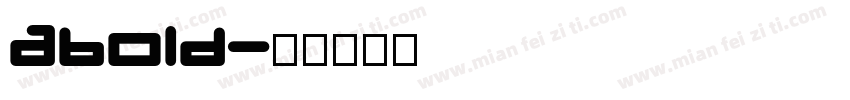 abold字体转换