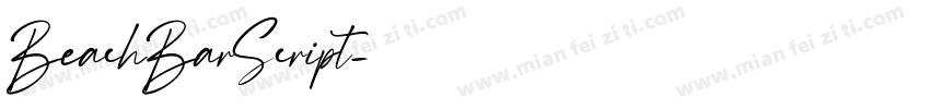 BeachBarScript字体转换