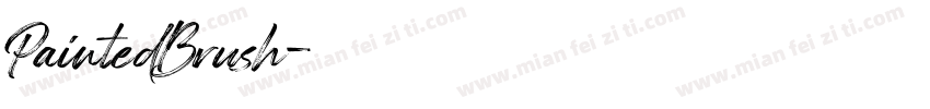 PaintedBrush字体转换
