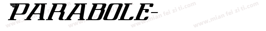 Parabole字体转换