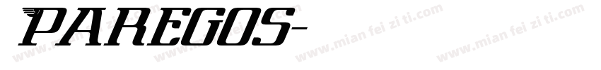 Paregos字体转换
