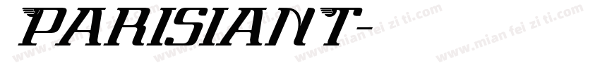 ParisianT字体转换