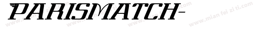 Parismatch字体转换