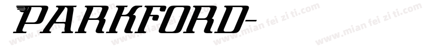 Parkford字体转换