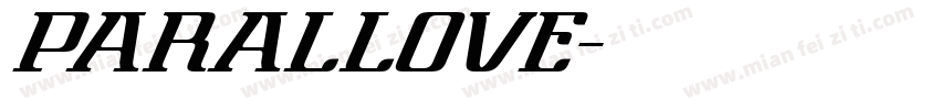 parallove字体转换