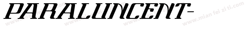 paraluncent字体转换