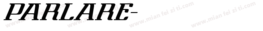 parlare字体转换